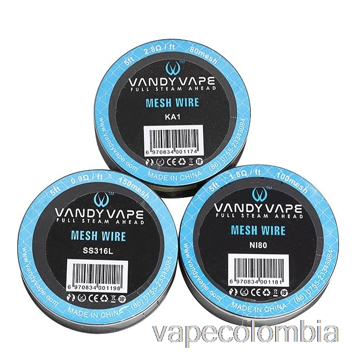 Bobinas De Alambre De Malla Vape Desechables Vandy Vape - 5 Pies 1.2ohm 100mesh Ni80